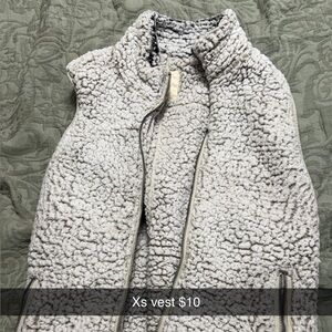 Women's Gray Sherpa Vest